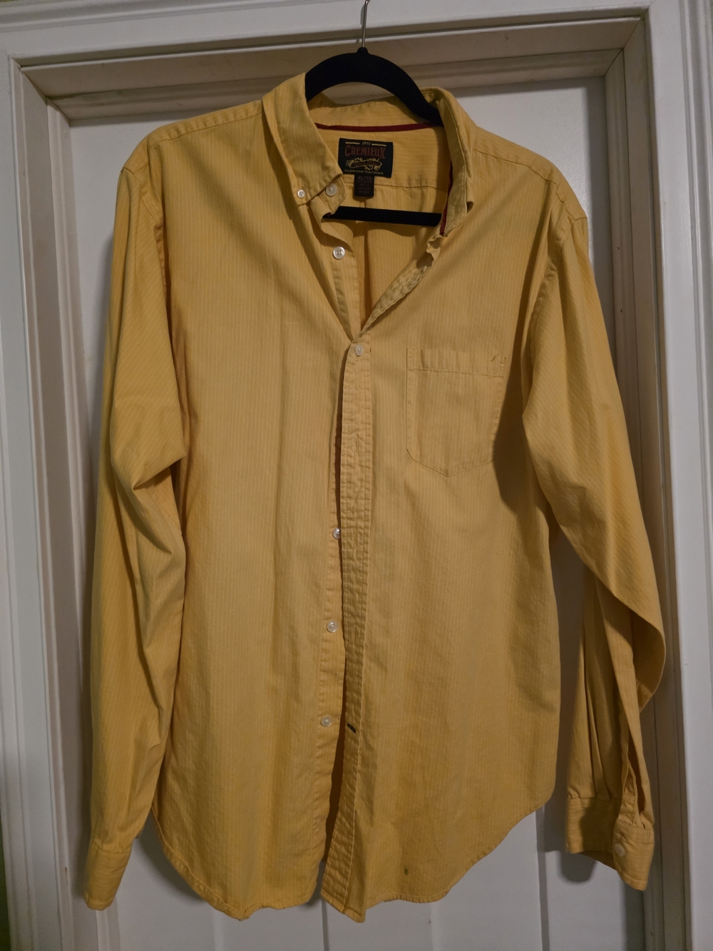Cremieux Yellow Button-Down Dress Shirt - Men's